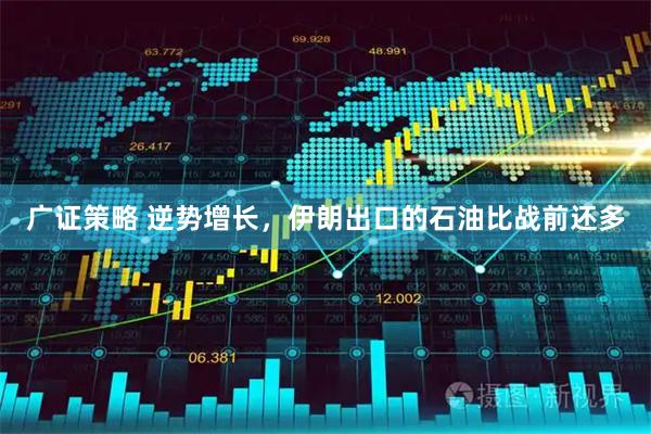 广证策略 逆势增长，伊朗出口的石油比战前还多