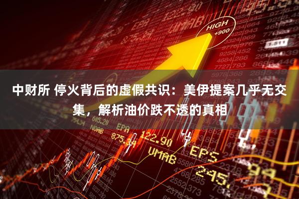 中财所 停火背后的虚假共识：美伊提案几乎无交集，解析油价跌不透的真相