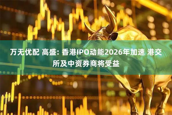 万无优配 高盛: 香港IPO动能2026年加速 港交所及中资券商将受益